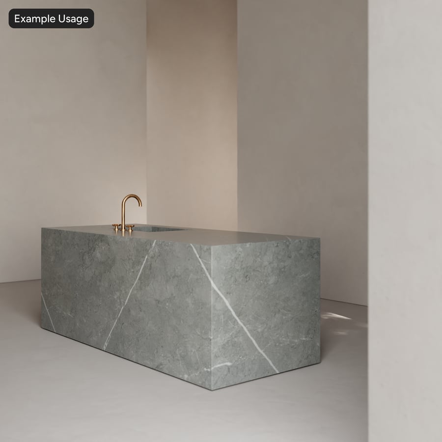 Polished Marble Slab Stone Texture, Dark Grey