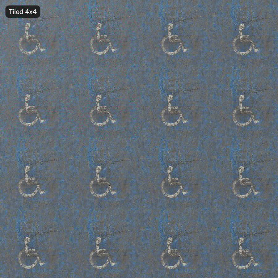 Worn Painted Accessible Parking Space Asphalt Texture