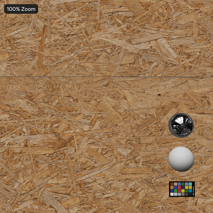 Standard Oriented Strand Board Texture, Honey Tan