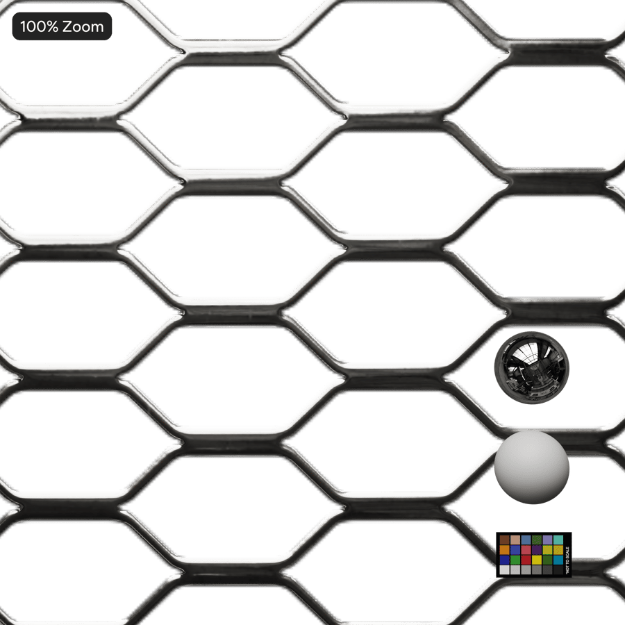 Hexagon Wire Perforated Metal Texture