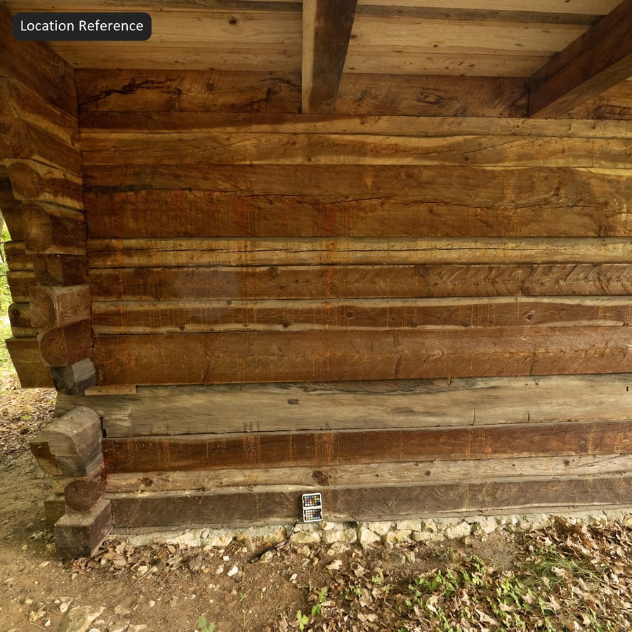 Texture Tường Gỗ Tròn Bị Trầy Xước