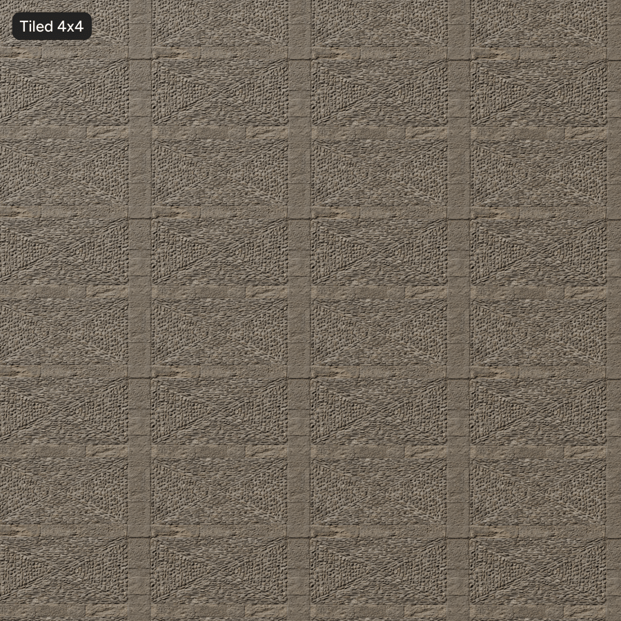 Texture décorative de trottoir en pavés