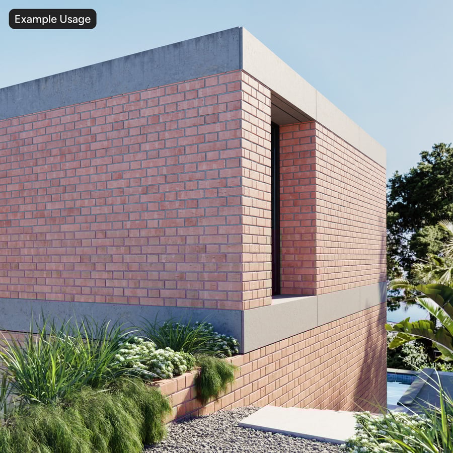 Smooth Flemish Bond Brick Wall Texture