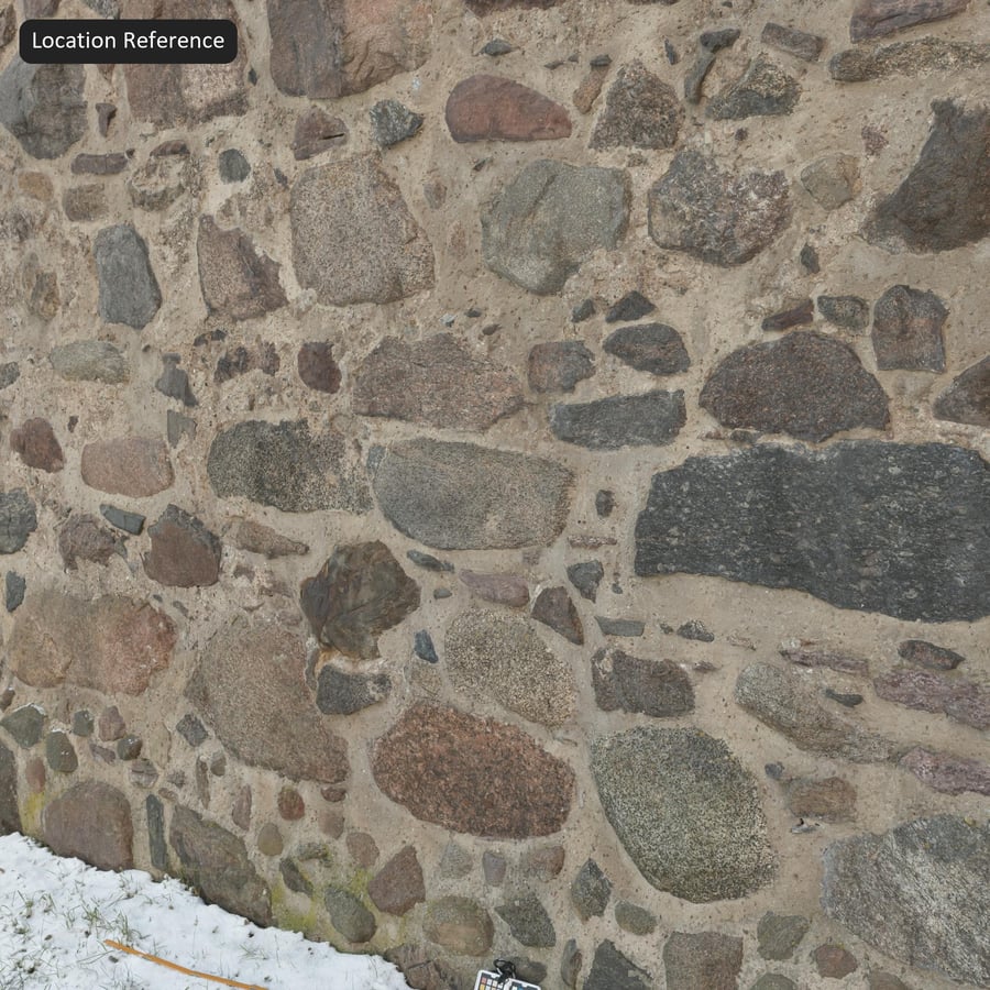 Texture de mur en pierres de taille mixtes