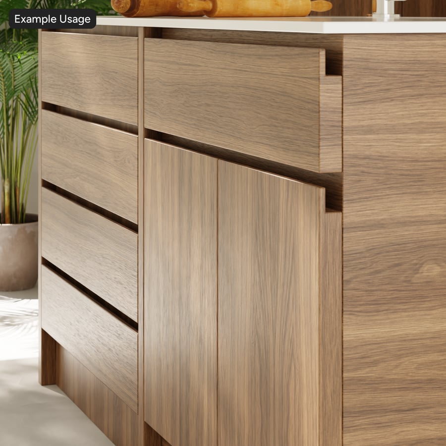 Book Match Walnut Wood Veneer Texture, Light Brown