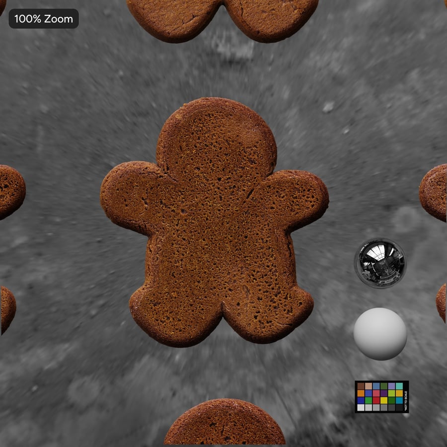 Textura de fundo de biscoito de gengibre pequeno
