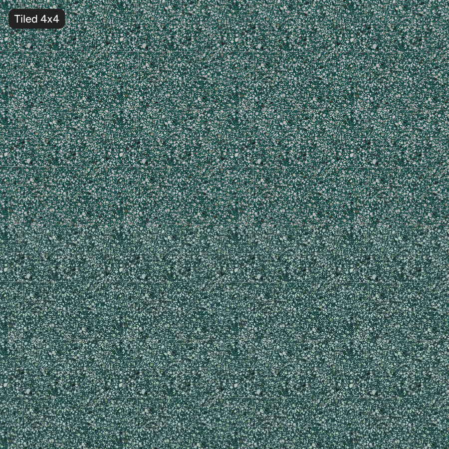 Textura de ladrilho quadrado grande tipo terrazzo, verde