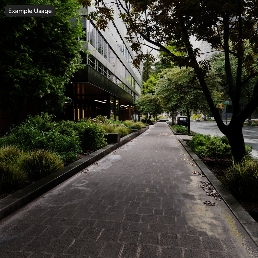 Pitted Square Stone Paver Texture