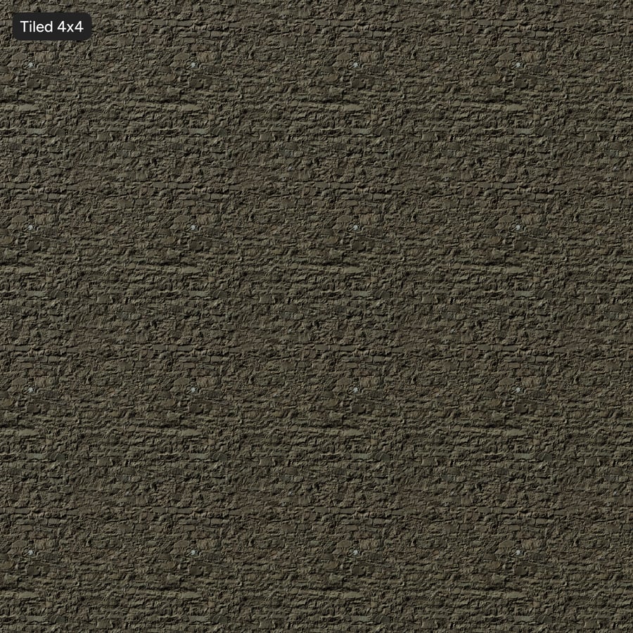 Textura de parede de pedra em ruínas, castanho musgoso