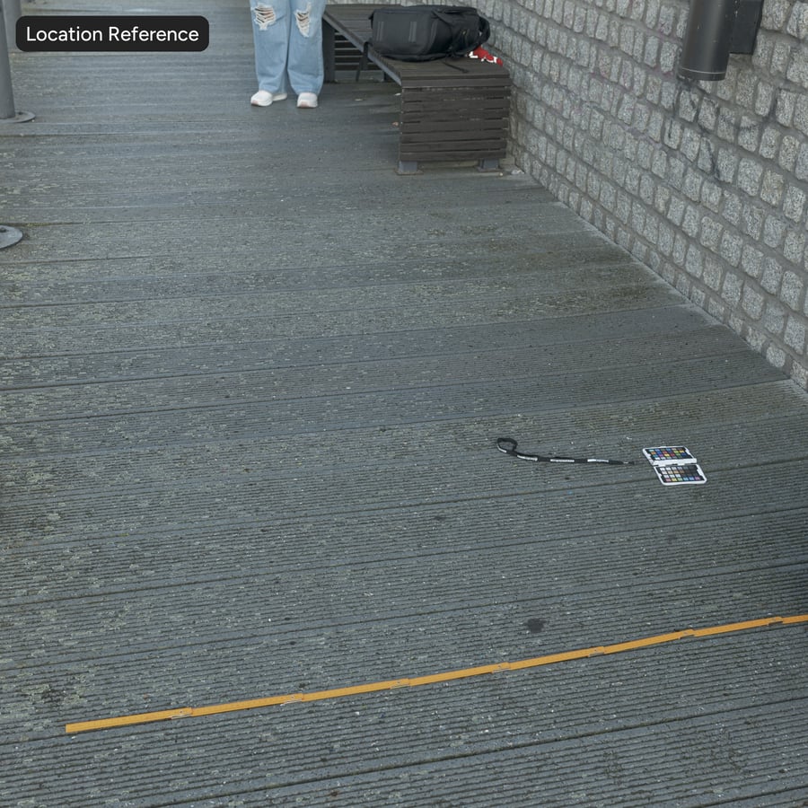 Mossy Grooved Composite Deck Board Texture, Green