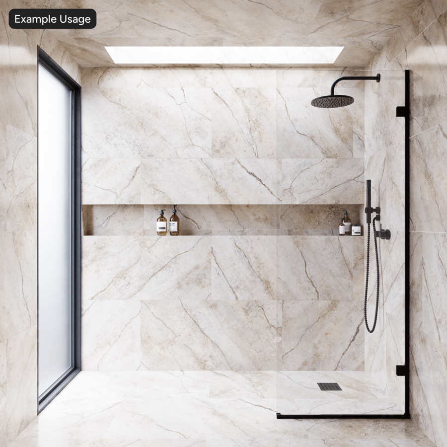 Square Marble Matte Tile Texture, Latte Brown