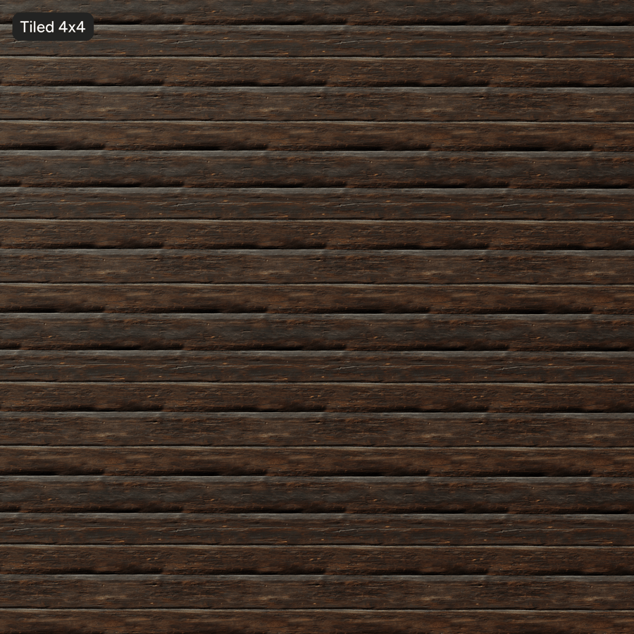 Texture parete con rivestimento in tronchi stagionati
