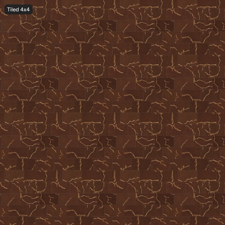 Rectangular Offset Quartz Matte Tile Texture, Brown