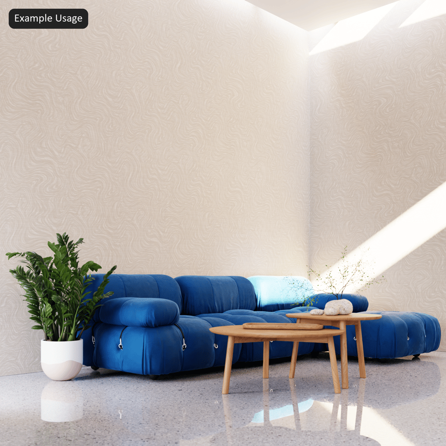 Swirled Textile Wallpaper Texture, Beige