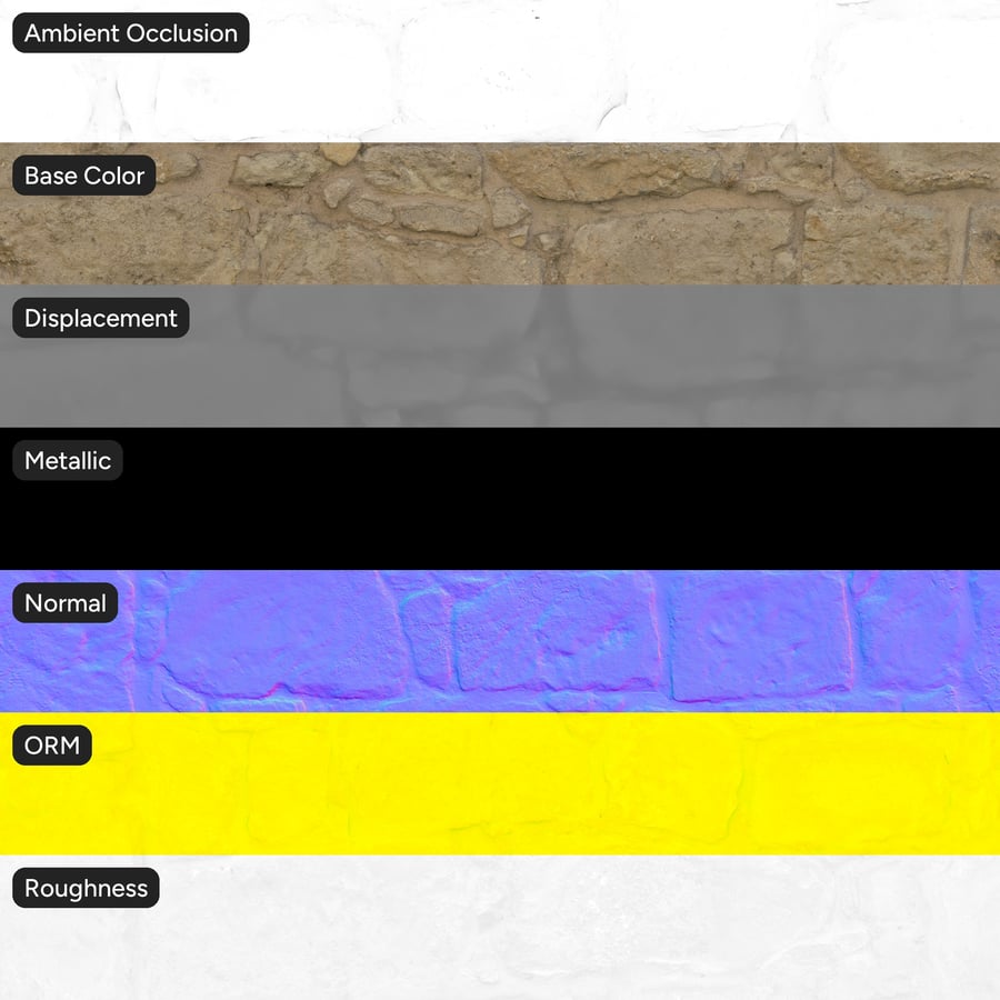 Rubble Sand Stone Wall Texture