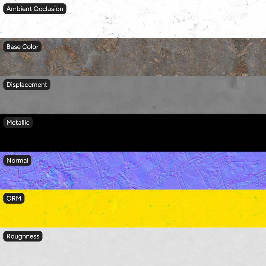 Beschädigte fleckige Putzwand-Textur, Blau-Grau