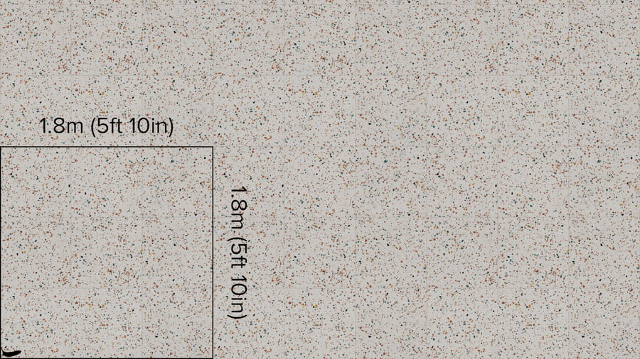 Multicolored Honed Venetian Terrazzo Tile Texture, White