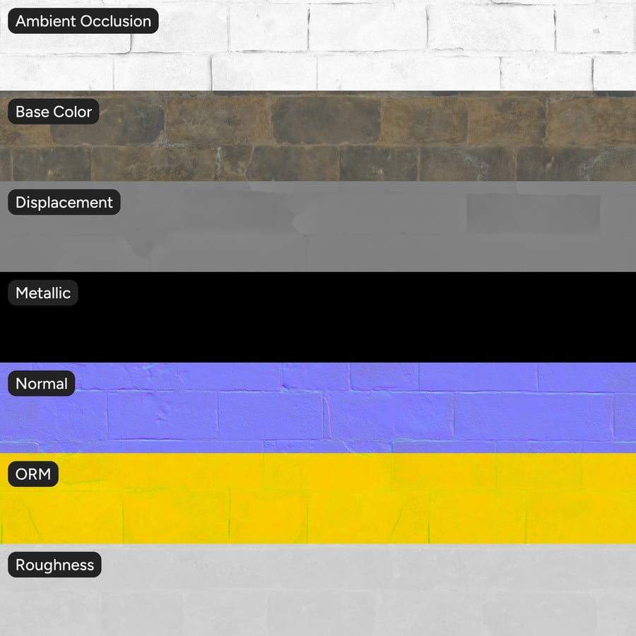 Textura de parede de bloco de pedra corrente empoeirada danificada
