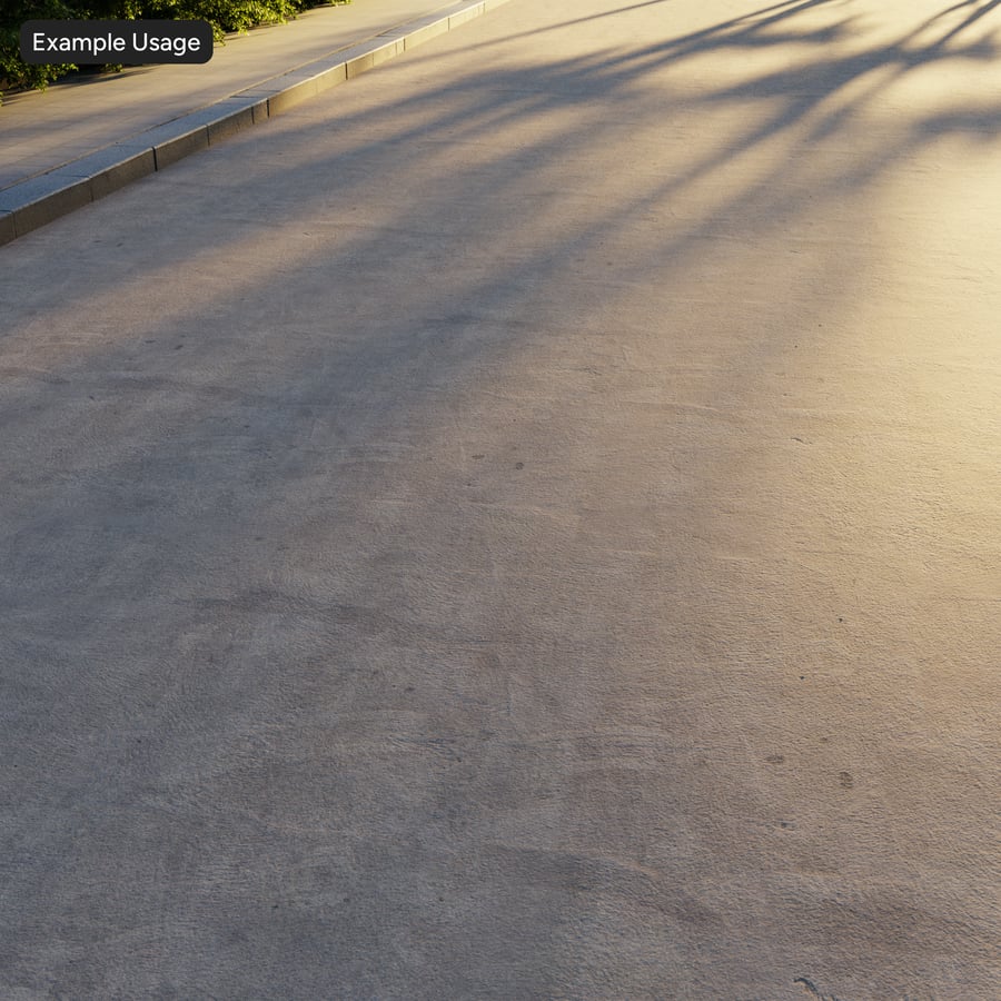 Worn Concrete Road Texture, Beige