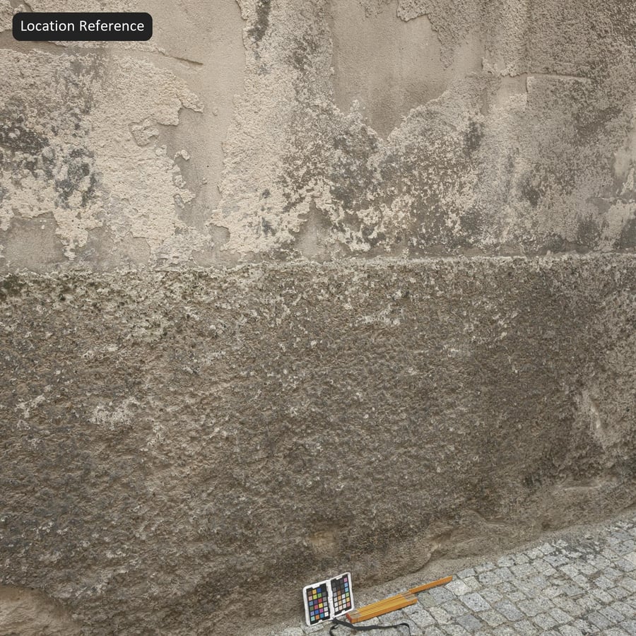 Wandtextuur van verweerd pleisterwerk