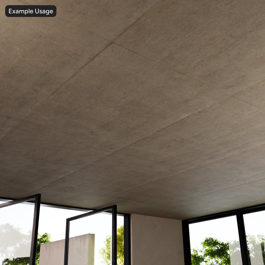 Texture soffitto in pannelli di cemento liscio