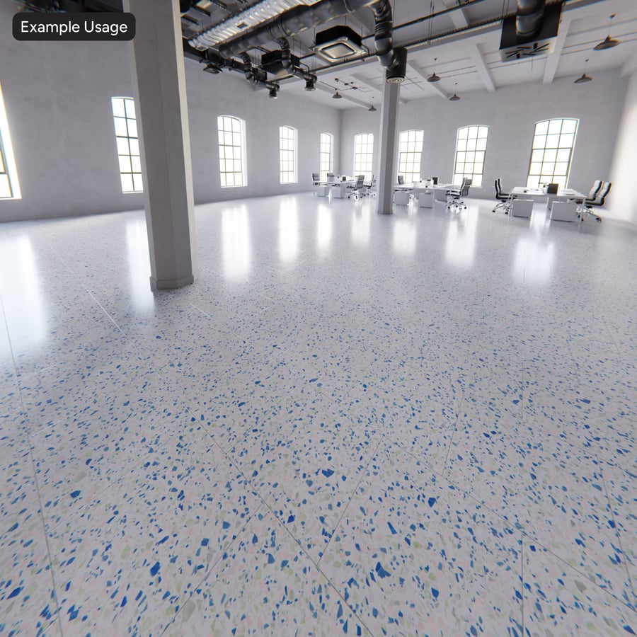 Textura de ladrilho quadrado offset, branco e azul