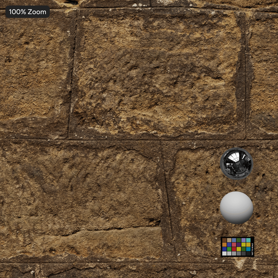 Wand van verweerde stenen blokken