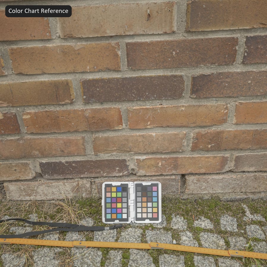 Gammal lång tegelväggstruktur, beige