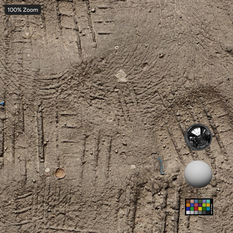 Oneffen asfalt met bandensporen Texture