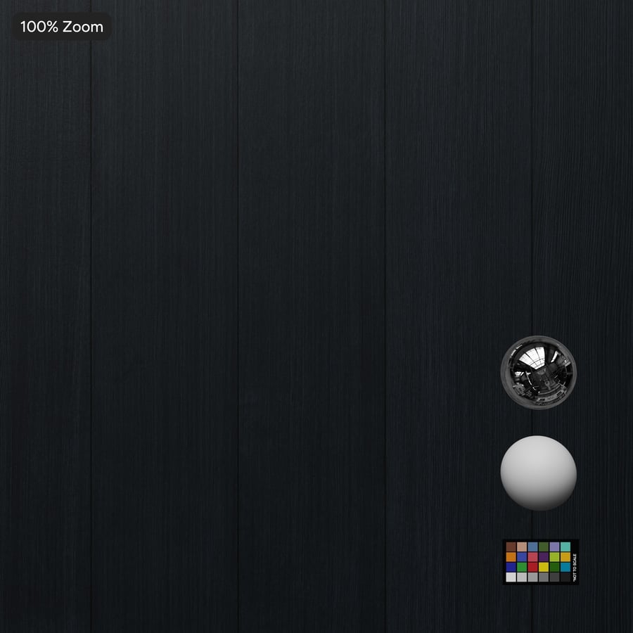 Thermal Hemlock Wood Board Texture, Delta Black