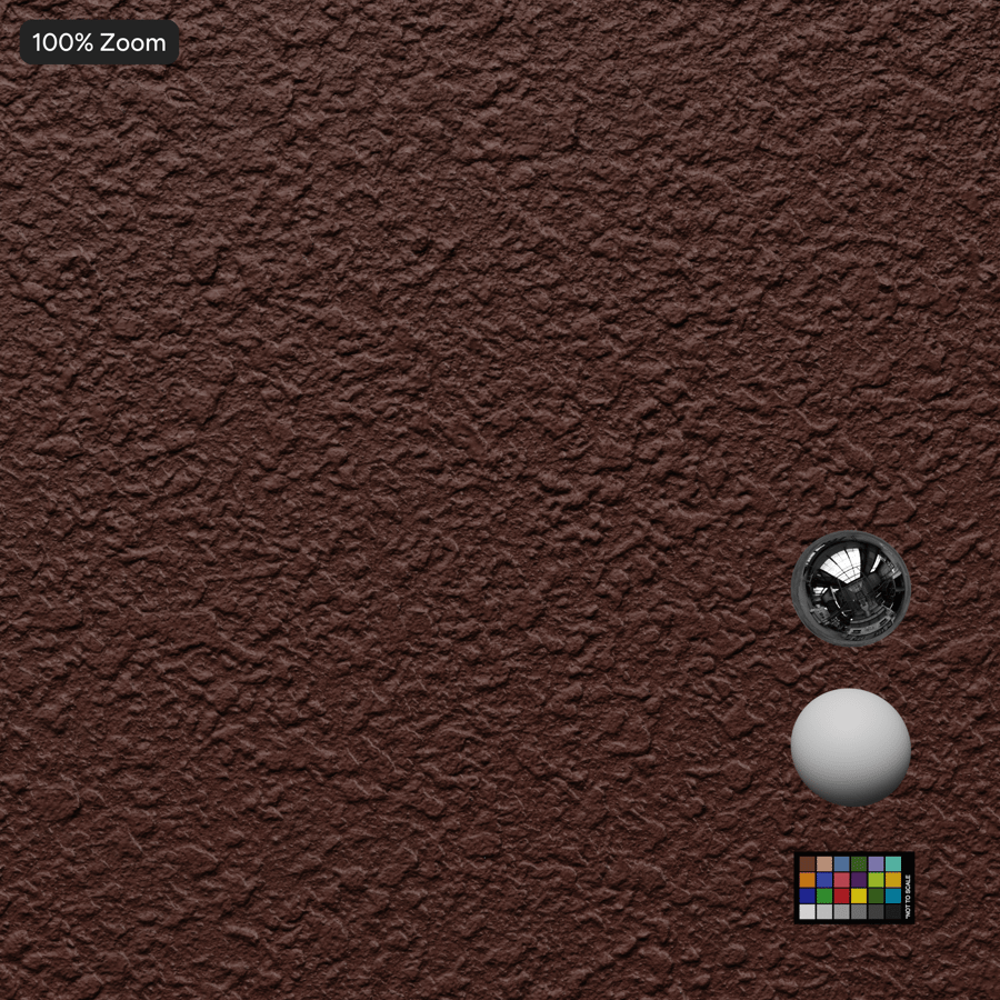 Geschilderd pleisterwerk, rood