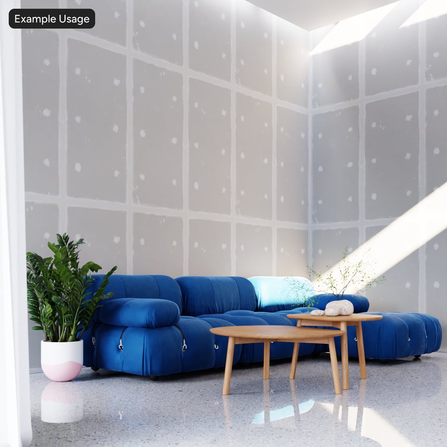 Double Dotted Trowel Prepared Drywall Texture