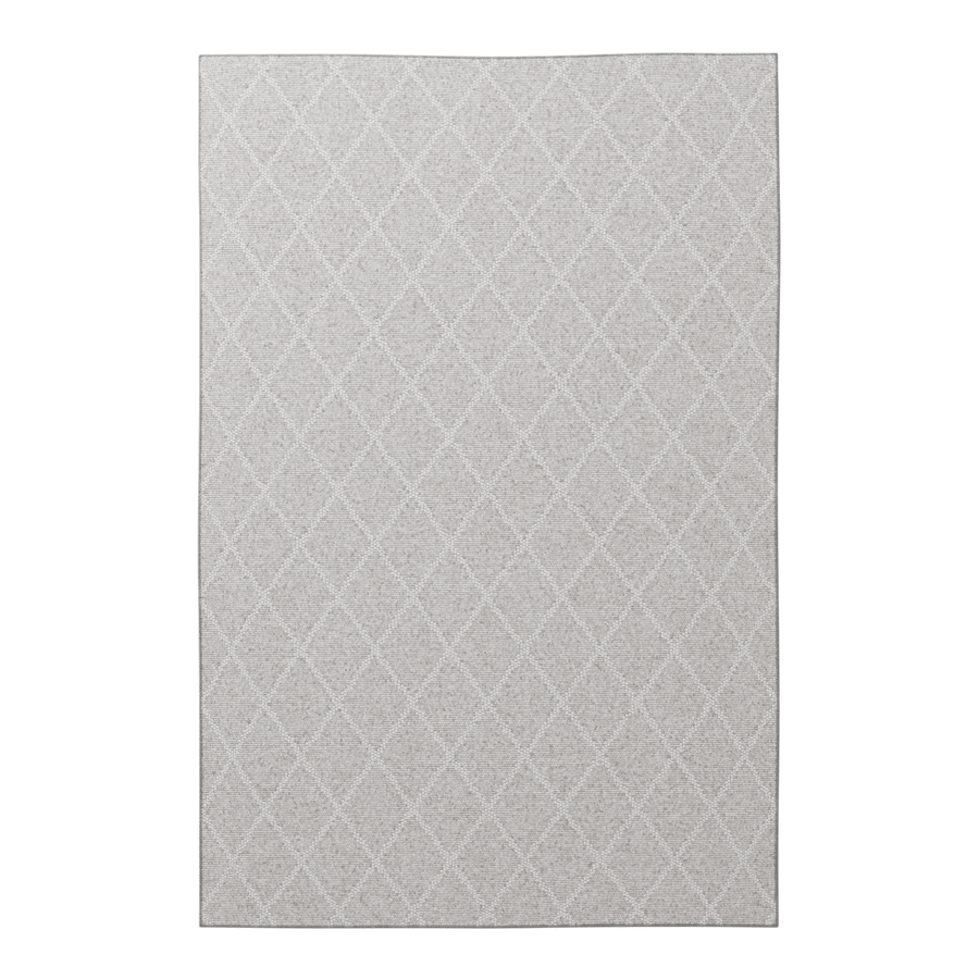 Diamond Designer Rug Model, Ash Grey