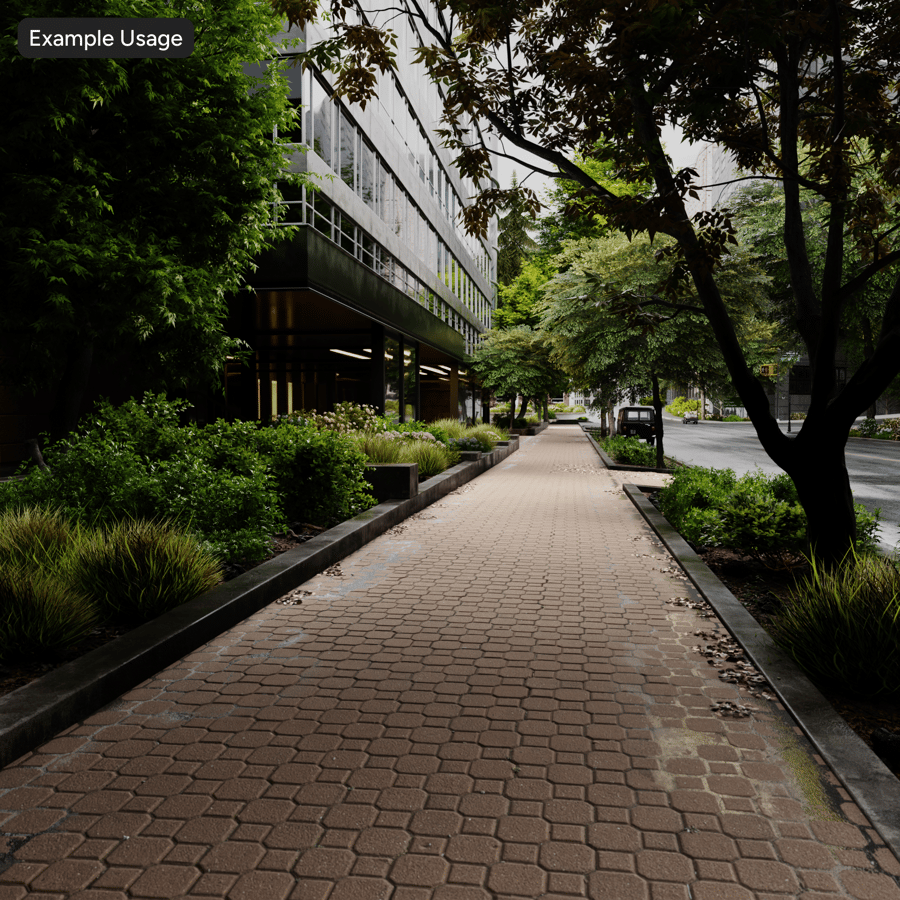 Tekstura kostki brukowej, brązowa