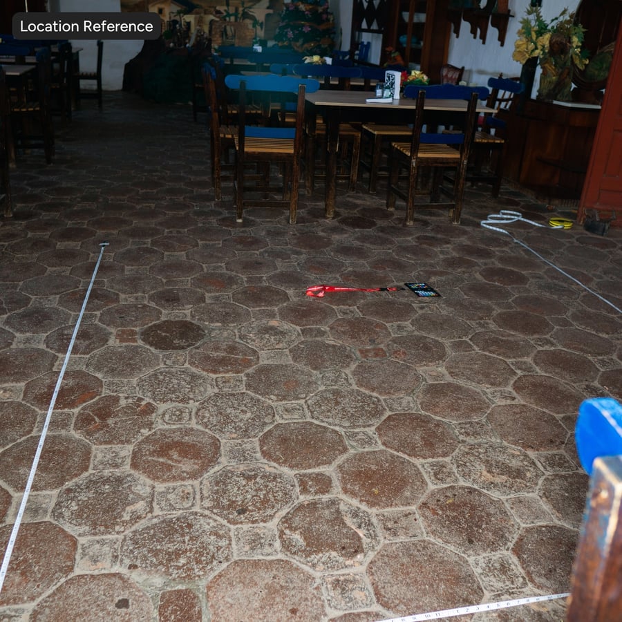 Worn Octagonal Terracotta Tile Texture