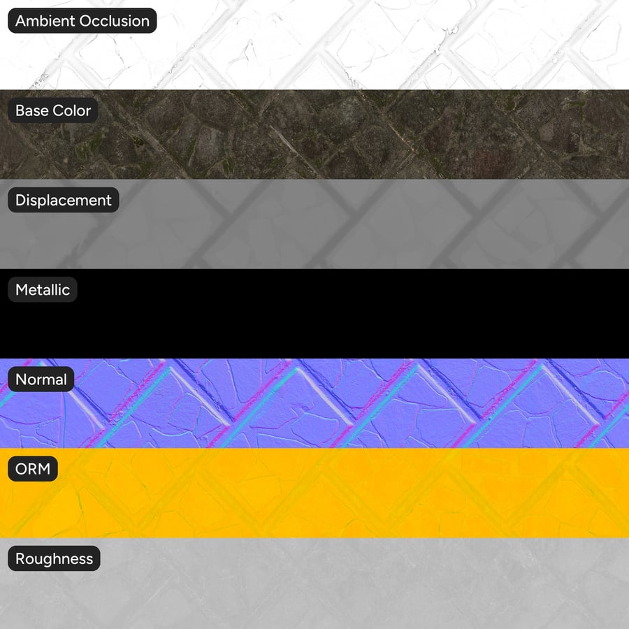 磨損的裂面人字形混凝土擋土牆紋理