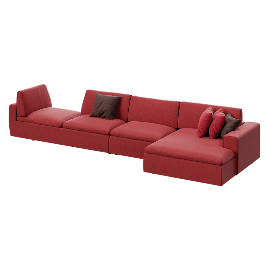 Replica Eldi Sofa Model, Red