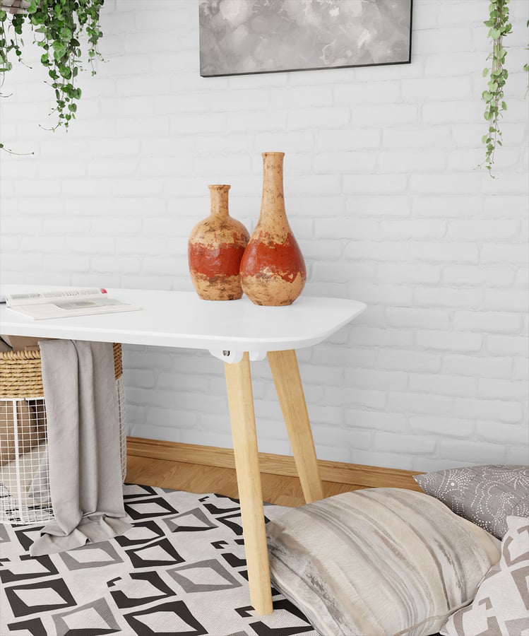 Three Vase Models, Rustic Red