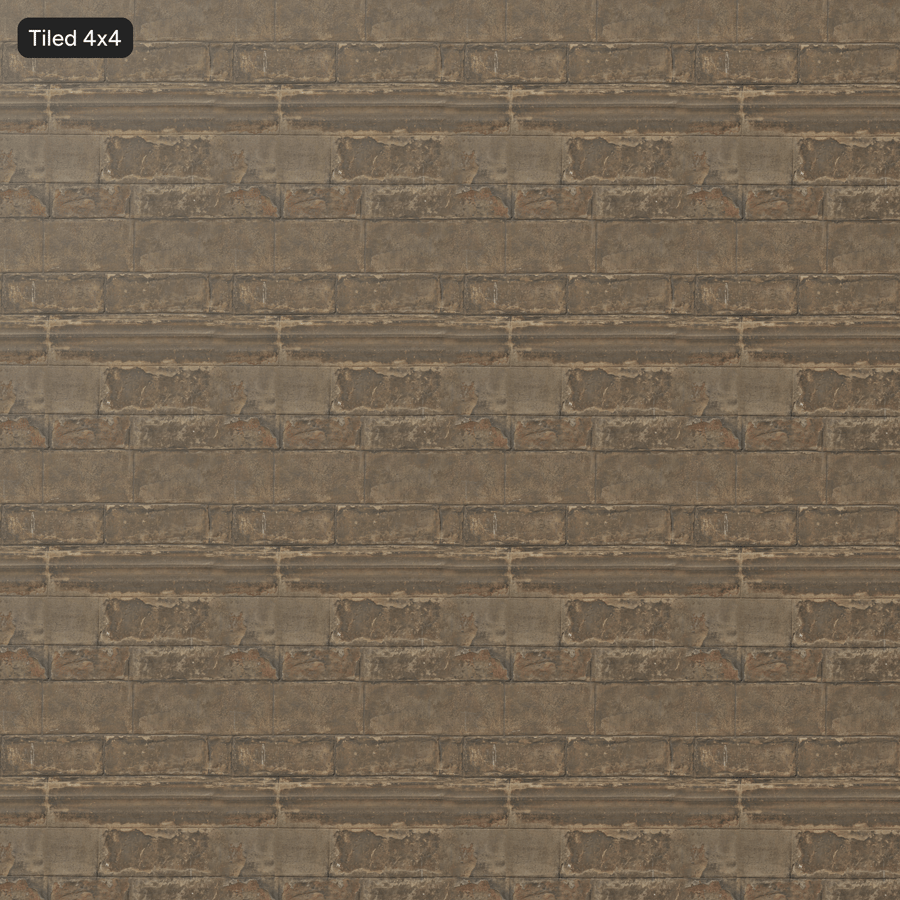 Tekstura ściany z postarzanego, łuszczącego się bloku kamiennego