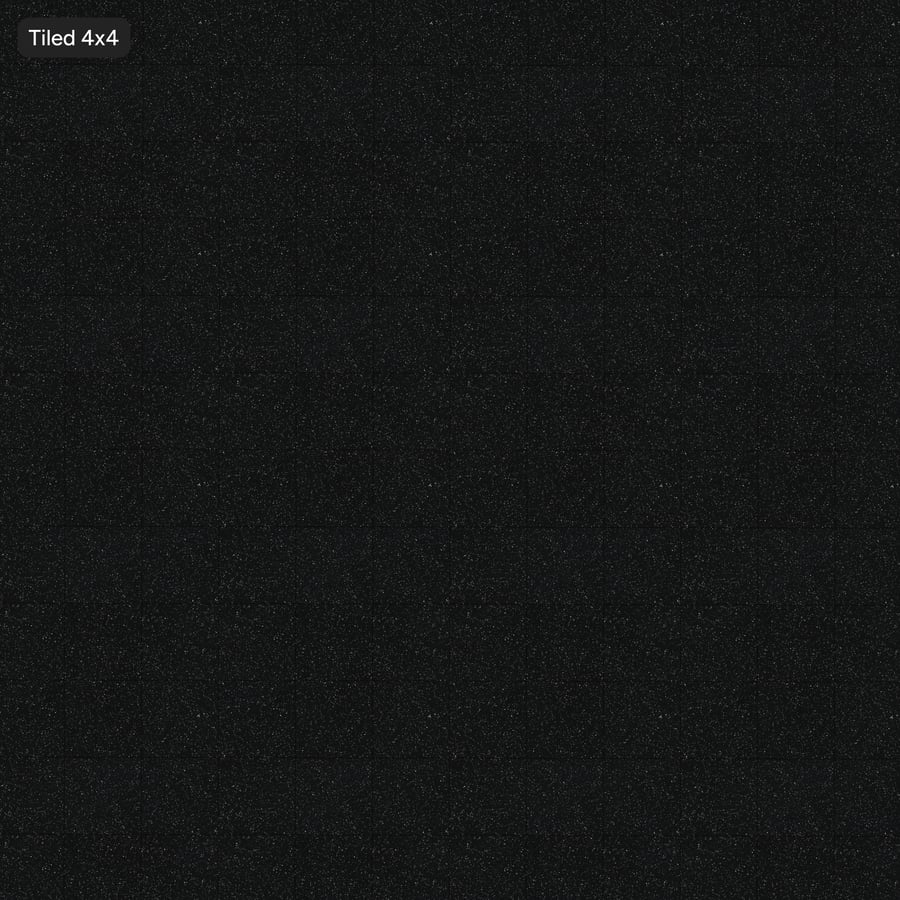 Square Terrazzo Glossy Tile Texture, Black