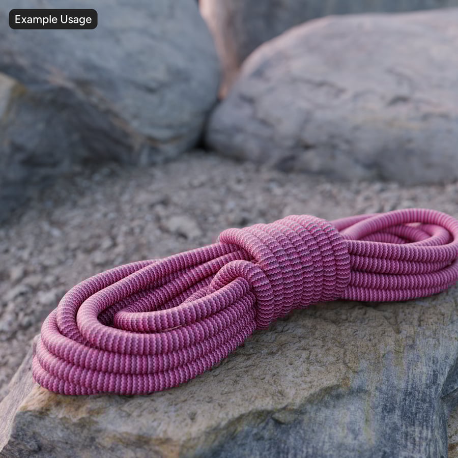 Elastic Dollhouse Cord Texture, Pink