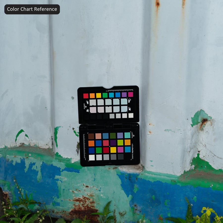 Rostad målad korrugerad metall Textur