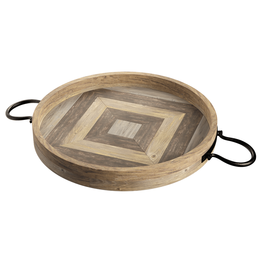 Round Wooden Tray Model