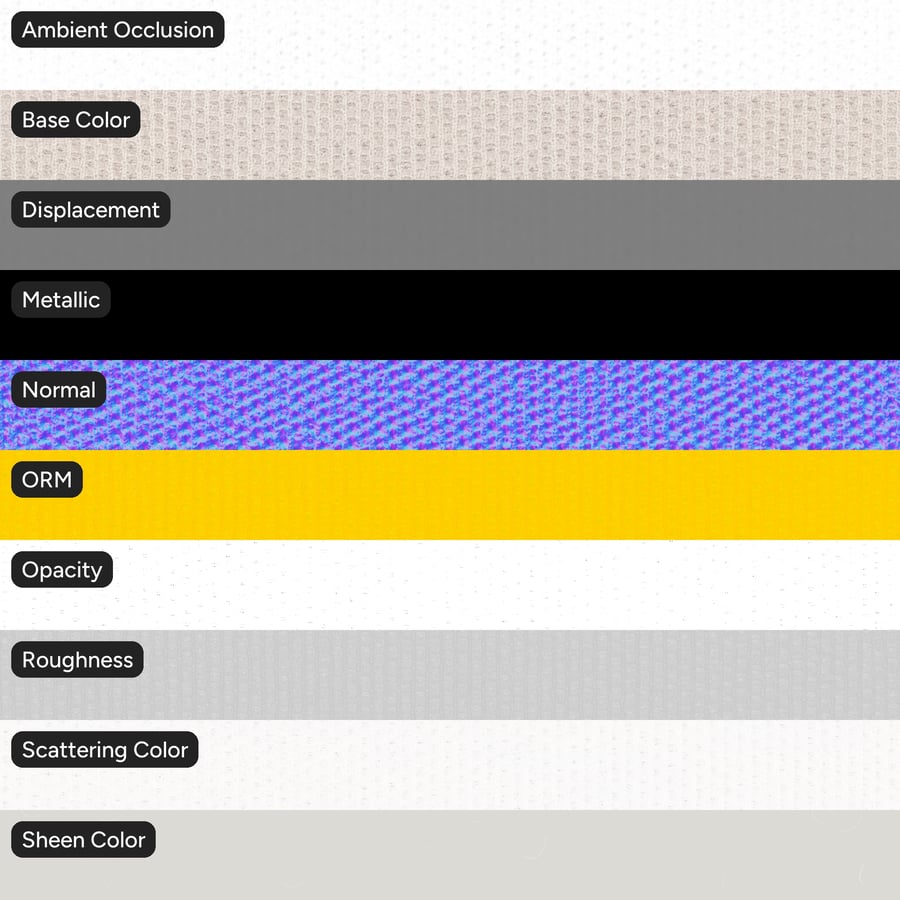 圖案織物紋理，白色