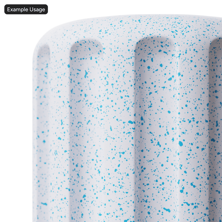 Speckled Plastic Texture, White