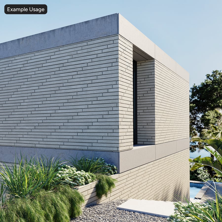 Sandfaced Running Bond Slim Brick Wall Texture