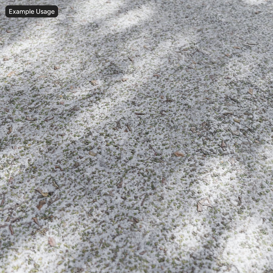 Textura de neve leve na relva