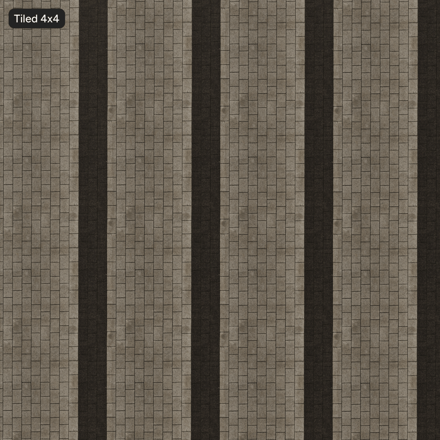 Dirty Stone Paver Texture, Black and Gray