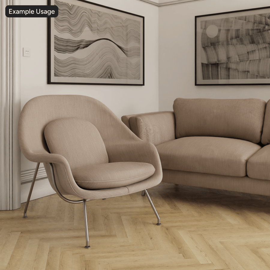 Текстура обивочной ткани Basket Weave Lila, бежевый