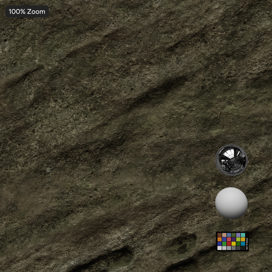 Mossy Cliff Rock Texture